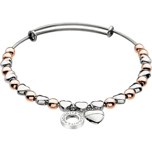 Hot Diamonds Oceľový náramok Emozioni Rose Gold and Silver Plate DC096