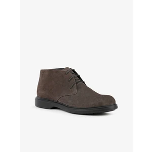 Brown Men's Suede Shoes Geox Ottavio - Men