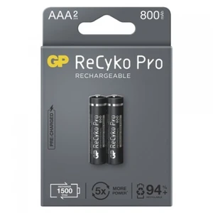 Nabíjecí baterie, nabíječky nabíjecí baterie gp b2218 recyko professional, 800mah, aaa, 2ks