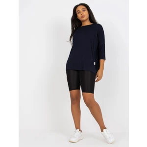 Daily cotton blouse of oversized sizes