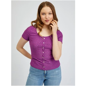 Purple women's T-shirt ORSAY - Women