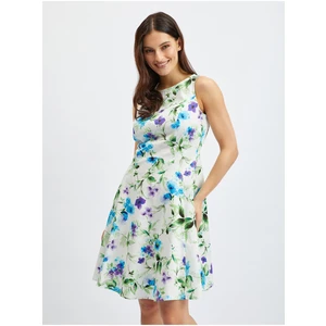 Orsay Blue-White Women Flowered Dress - Women