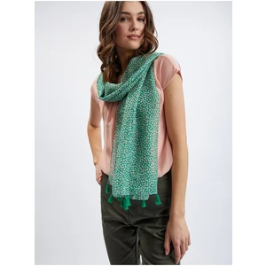 Orsay Green Ladies Flowered Scarf - Women