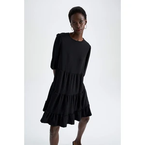 DEFACTO Short Sleeve Mini Long Sleeve Dress