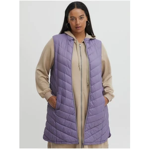 Purple ladies quilted vest Fransa - Ladies