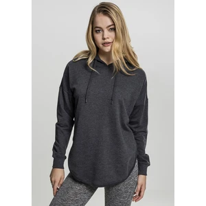 Ladies Oversized Terry Hoody charcoal