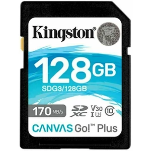 Kingston 128GB SDXC Canvas Go! Plus CL10 U3 V30