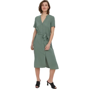 Vero Moda Dámske šaty VMVICA Regular Fit 10258464 Laurel Wreath XS