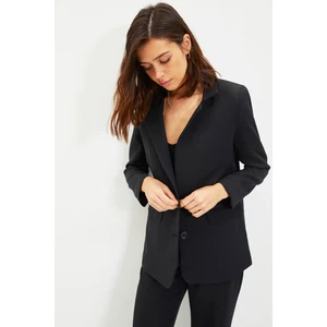 Trendyol Black Button Blazer Jacket