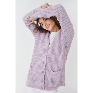 Koton Knit Cardigan With Button Long Sleeves