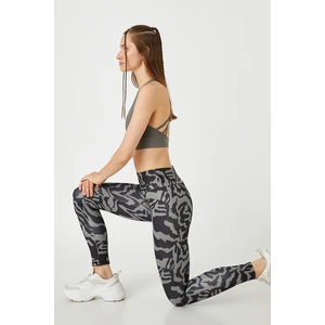 Koton Women's High Waist Sport Leggings 3wak40017nk