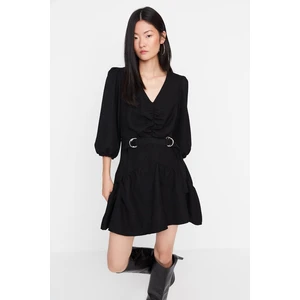 Trendyol Black Ruffle Detailed Dress