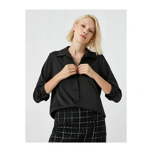 Koton Shirt - Black - Relaxed fit