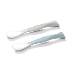 BabyOno Be Active Flexible Spoons lyžička Grey/Blue 2 ks