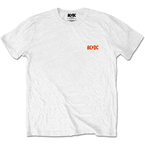 AC/DC Tričko Logo Bílá XL
