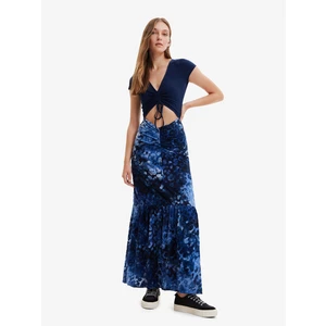 Desigual Brighton Ladies Dress Dark Blue - Ladies