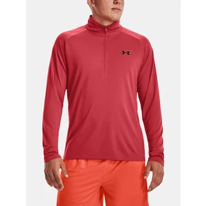 Under Armour UA Tech 2.0 1/2 Zip-RED Triko Červená