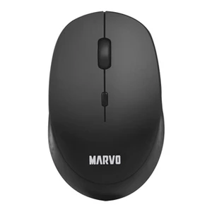 Marvo Myš WM103BK, 1600DPI, 2.4 [GHz], optika, 4tl., bezdrátová, černá, 1 ks AA, kancelářská, tichá