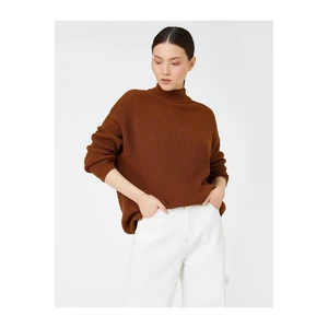 Koton Stand-Up Collar Oversized Sweater