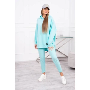 Set with mint sweatshirt