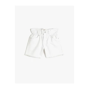 Koton Jeans Shorts with elasticated waist, pockets. Cotton