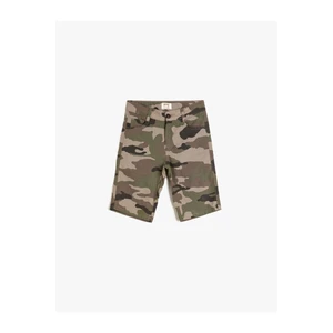 Koton Shorts - Green - Normal Waist