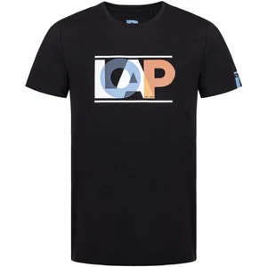 Men's T-shirt LOAP ALBERTTO Black/White/Blue/Salmon