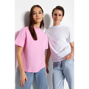 Trendyol T-Shirt - Pink - Regular fit