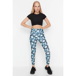 Leggings sportivi da donna Trendyol Grey Patterned Sports