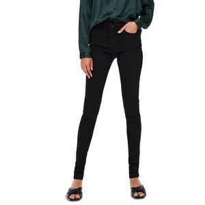 Jacqueline de Yong Dámske džínsy JDYMOLLY Skinny Fit 15275629 Black Denim S/32