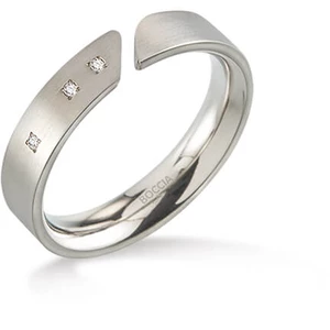 Boccia Titanium Titánový prsteň s diamantmi 0140-02 53 mm