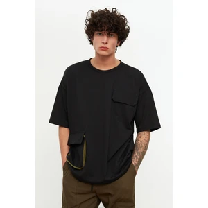 Trendyol T-Shirt - Black - Oversize