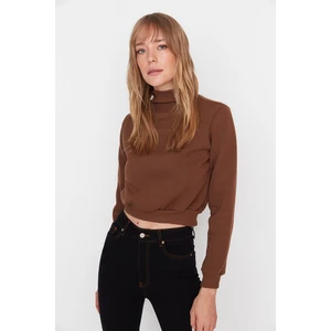 Trendyol Sweatshirt - Brown - Regular fit