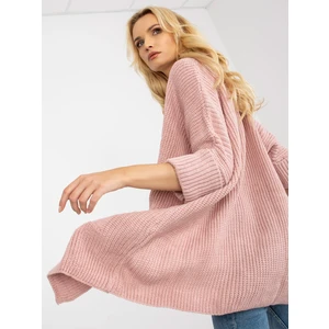 Pink Knitted Cardigan with 3/4 sleeves RUE PARIS