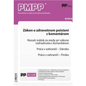 PMPP 8/2016 Zákon o zdravotnom poistení s komentárom