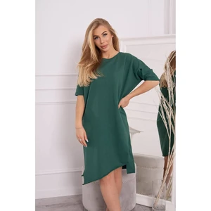 Oversize dress dark green