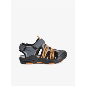 Orange-Grey Boys Sandals Geox Kyle - Boys