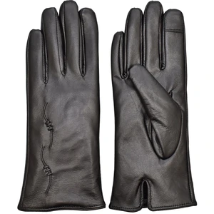 Semiline Woman's Women Leather Antibacterial Gloves P8205-0