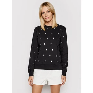 Mikina Karl Lagerfeld All-Over Ikonik Karl Sweat - Černá - Xs