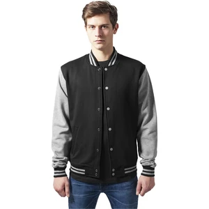 2-tone College Sweatjacket blk/gry