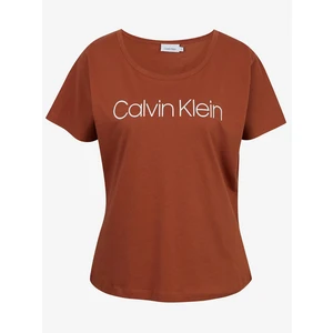 Calvin Klein Tričko Core Logo Open Neck - Dámské