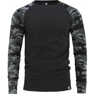 Bula Thermischeunterwäsche Camo Merino Wool Crew Dark Grey S