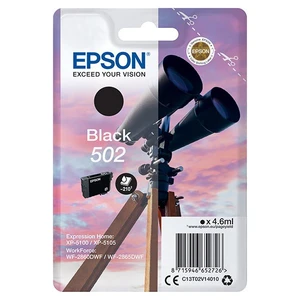 Epson originálna cartridge C13T02V14020, T02V140, 502, black, 210 str., 4.6ml, Epson XP-5100, XP-5105, WF-2880dwf, WF2865dwf