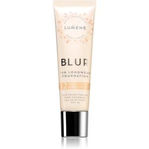 Lumene Blur 16h Longwear Foundation dlhotrvajúci make-up SPF 15 odtieň 2 Soft Honey