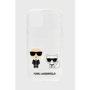 Púzdro Karl Lagerfeld PC/TPU Karl & Choupette pre iPhone 12/12 Pro, transparent