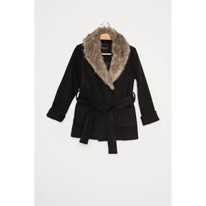 Z8001 DEWBERRY GIRL BOY COAT-BLACK