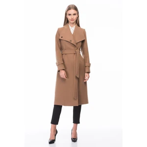 Z6645 DEWBERRY WOMEN'S COAT-CAMEL