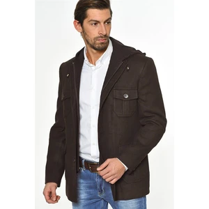 K7538 DEWBERRY MEN's COAT-COFFEE