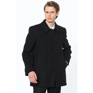 SICAK KIŞ MODASI PLT8206 DEWBERRY MEN's COAT-BLACK