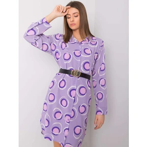 Purple shirt dress